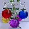 New graduation gift - seven-color crystal apple ornament, seven-color crystal handicraft, exquisite ornament wholesale in stock, Xiangyu Crystal Application Scenario